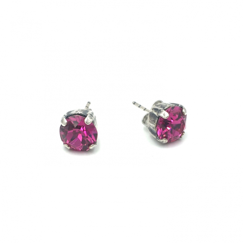 Ohrstecker Chaton 8mm Silber Produkt-Bild