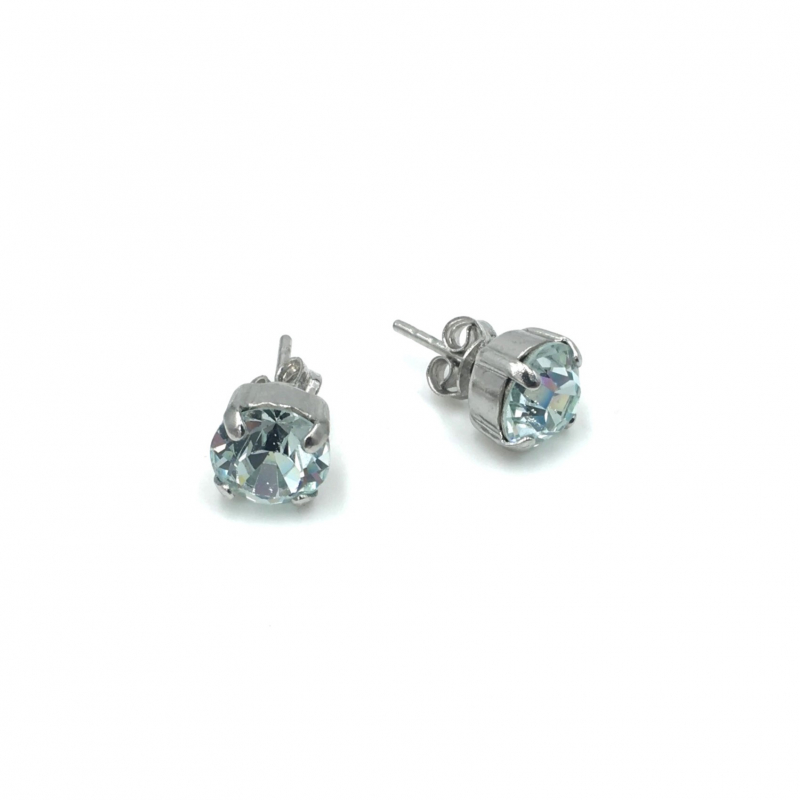 Ohrstecker Chaton 8mm Silber Produkt-Bild